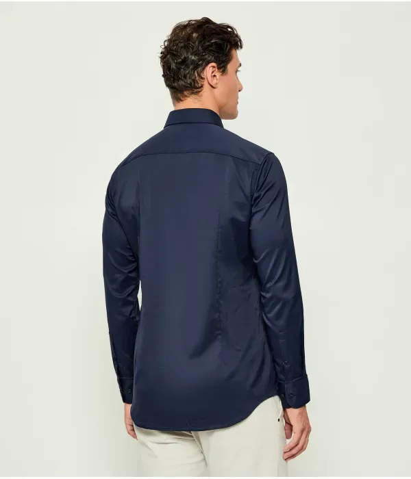 P-Hank-Kent-C1-222 Рубашка slim fit Boss, темно-синий — фото 3