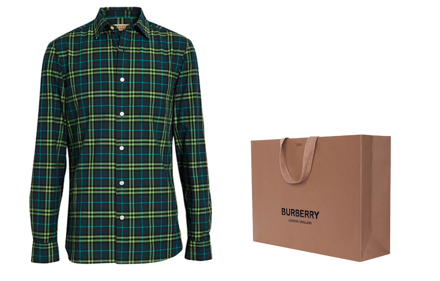 Футболка мужская Burberry сине-зеленый — фото 3