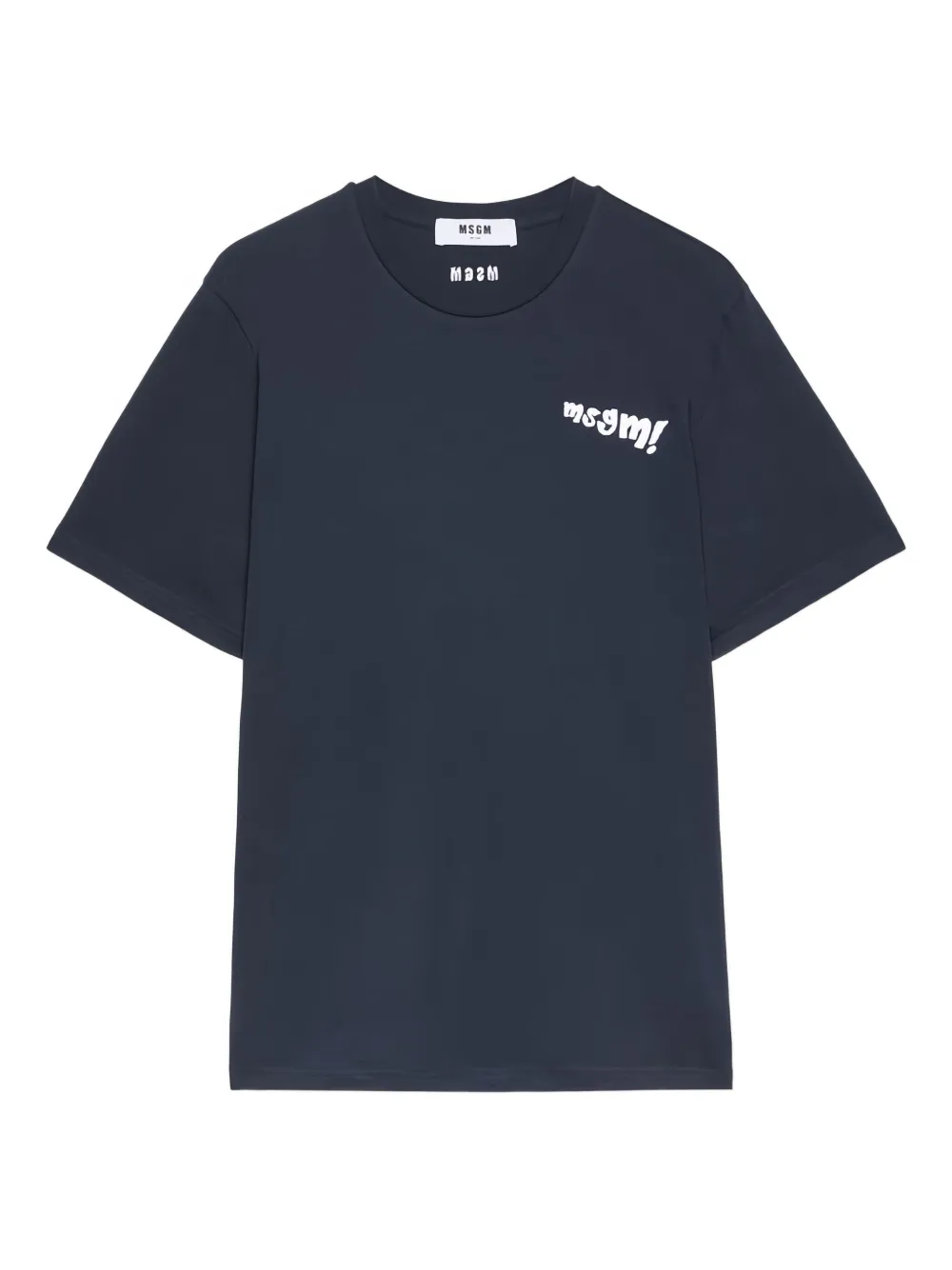 

Футболка с логотипом Msgm, синий