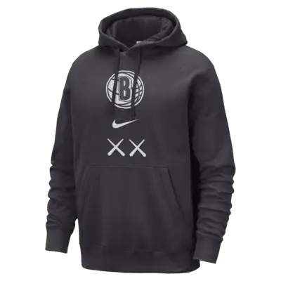 

Худи Nike Brooklyn Nets Club Fleece City Edition, цвет Dark Smoke Grey