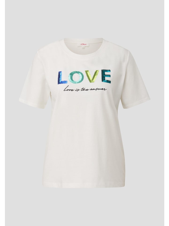 

s.Oliver Футболка цвета 02D1_ecru, Бежевый, s.Oliver Футболка цвета 02D1_ecru