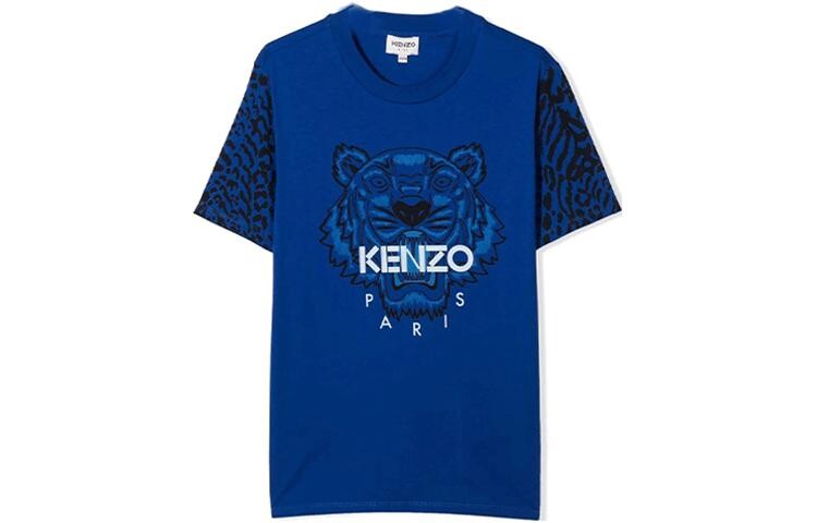 

Футболка детская Kenzo с принтом, синий