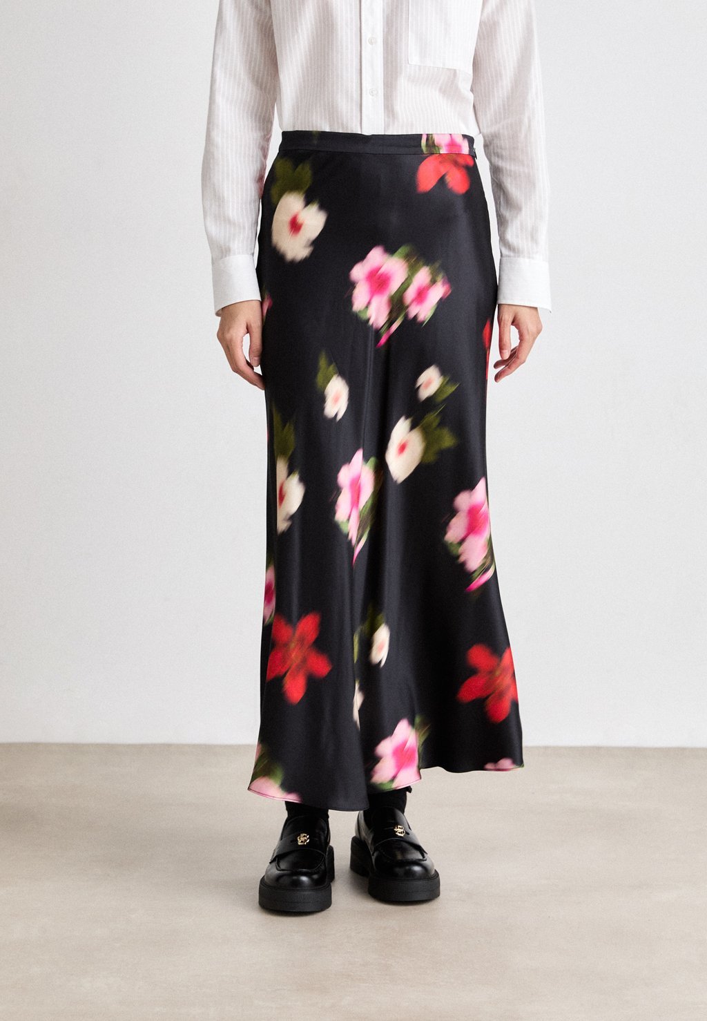 

Юбка макси FLORAL PRINT SKIRT GANT, черный