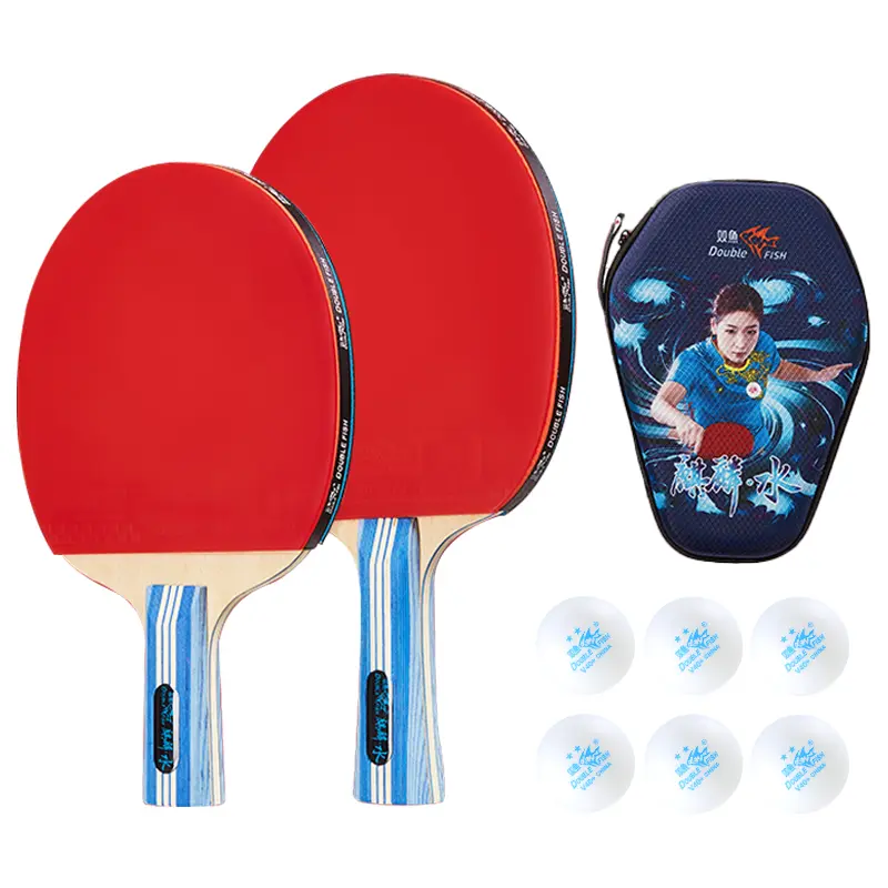 

Ракетка для настольного тенниса DOUBLEFISH Unisex All Wood DOUBLE FISH, [six-star racket-kirino water]shakehand and penhold grip