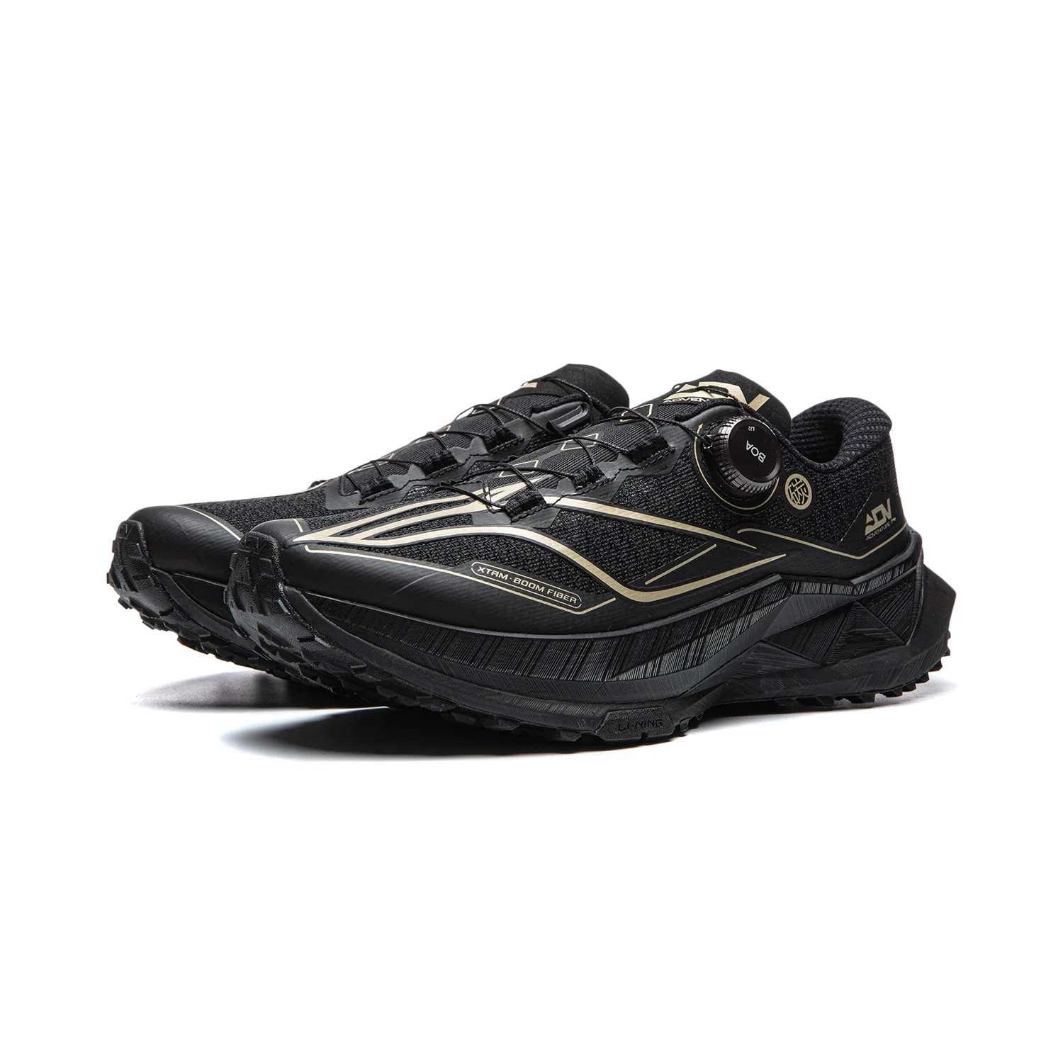 Li-Ning De Lucas 3 PRO Cushioning Slip Resistant Abrasion Resistant Rebound низкие кроссовки для бега унисекс black — фото 4