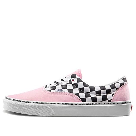 

Кроссовки era retro casual skate shoes pink grid Vans, розовый