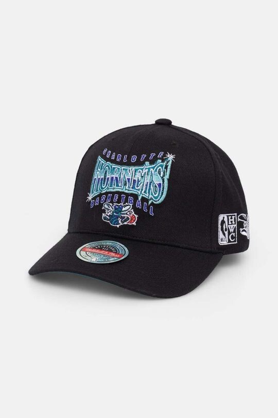 

Бейсболка Charlotte Hornets из смесовой шерсти Mitchell&Ness, черный