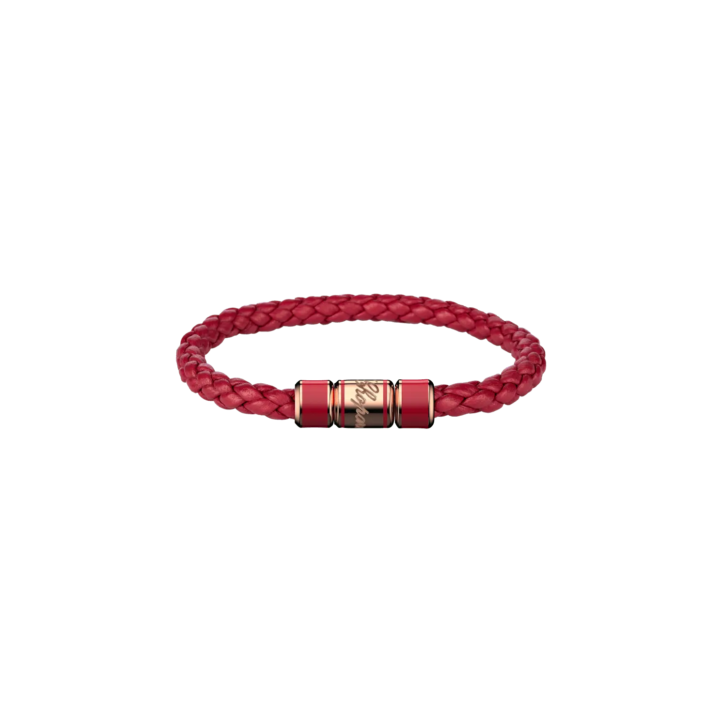 

Браслет Chopard Signature Bracelet - Красная овчина - металл цвета розового золота