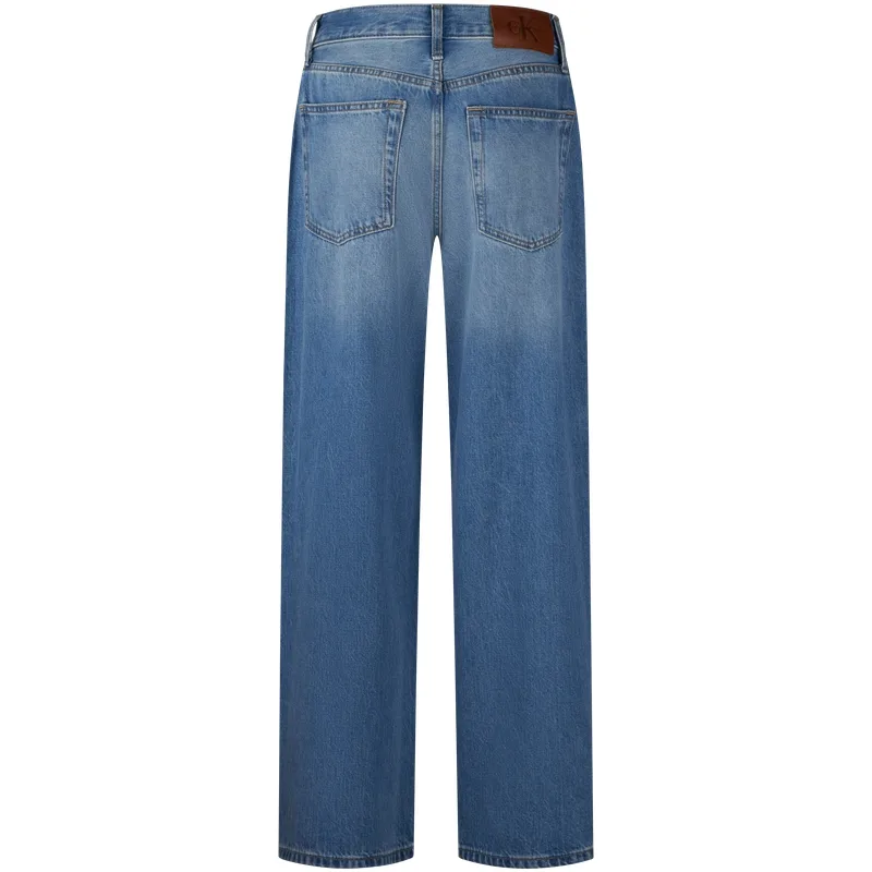 Calvin Klein Джинсы Women's 1X8 Denim Blue Moderate Wide Leg — фото 4