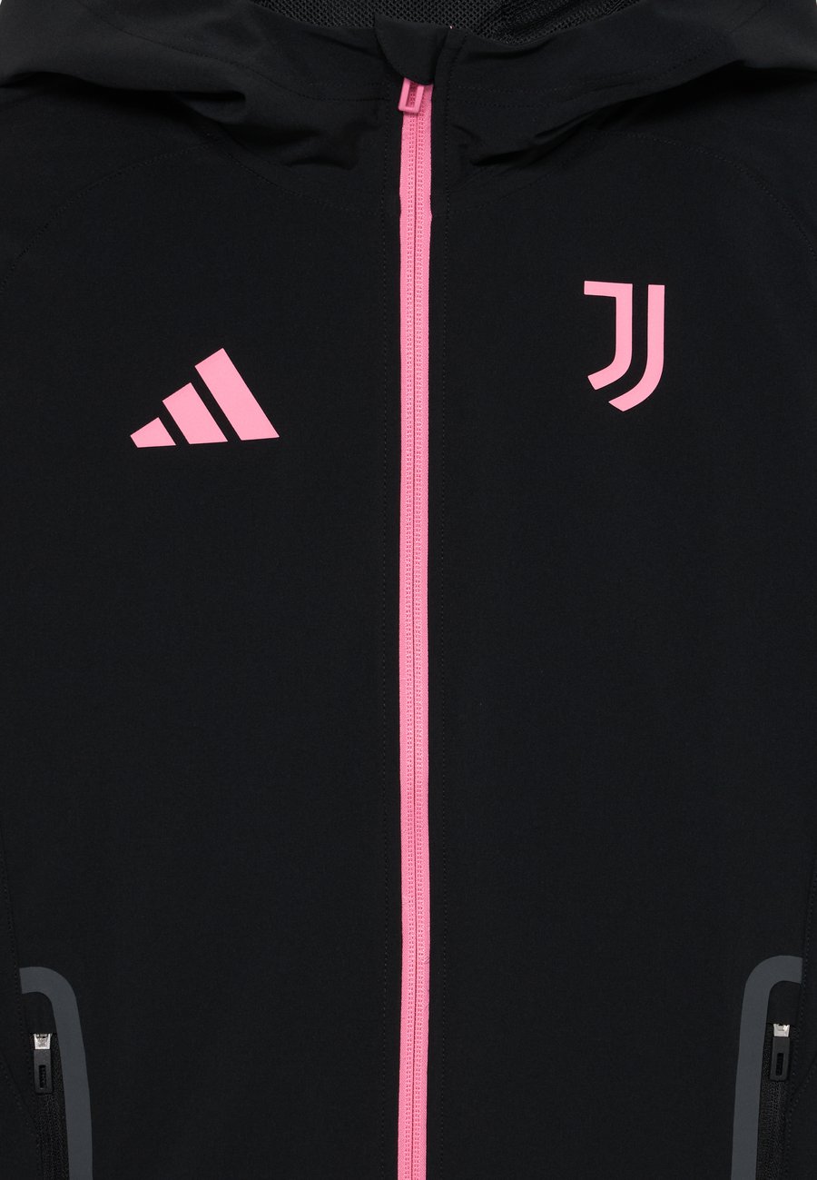 Толстовка Adidas Performance JUVENTUS COMPETITION TECH TRAVEL JACKET KIDS UNISEX, Black/Bliss Pink/Black — фото 3