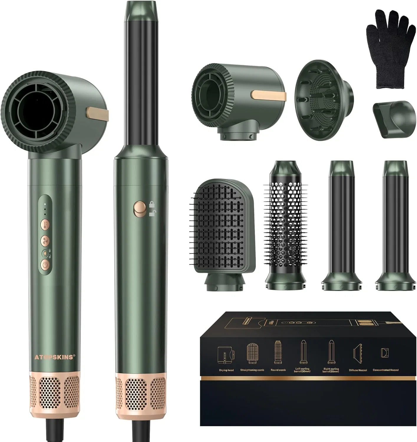 Набор для укладки волос Atopskins 7-в-1 Airstyler Pro Atopskins