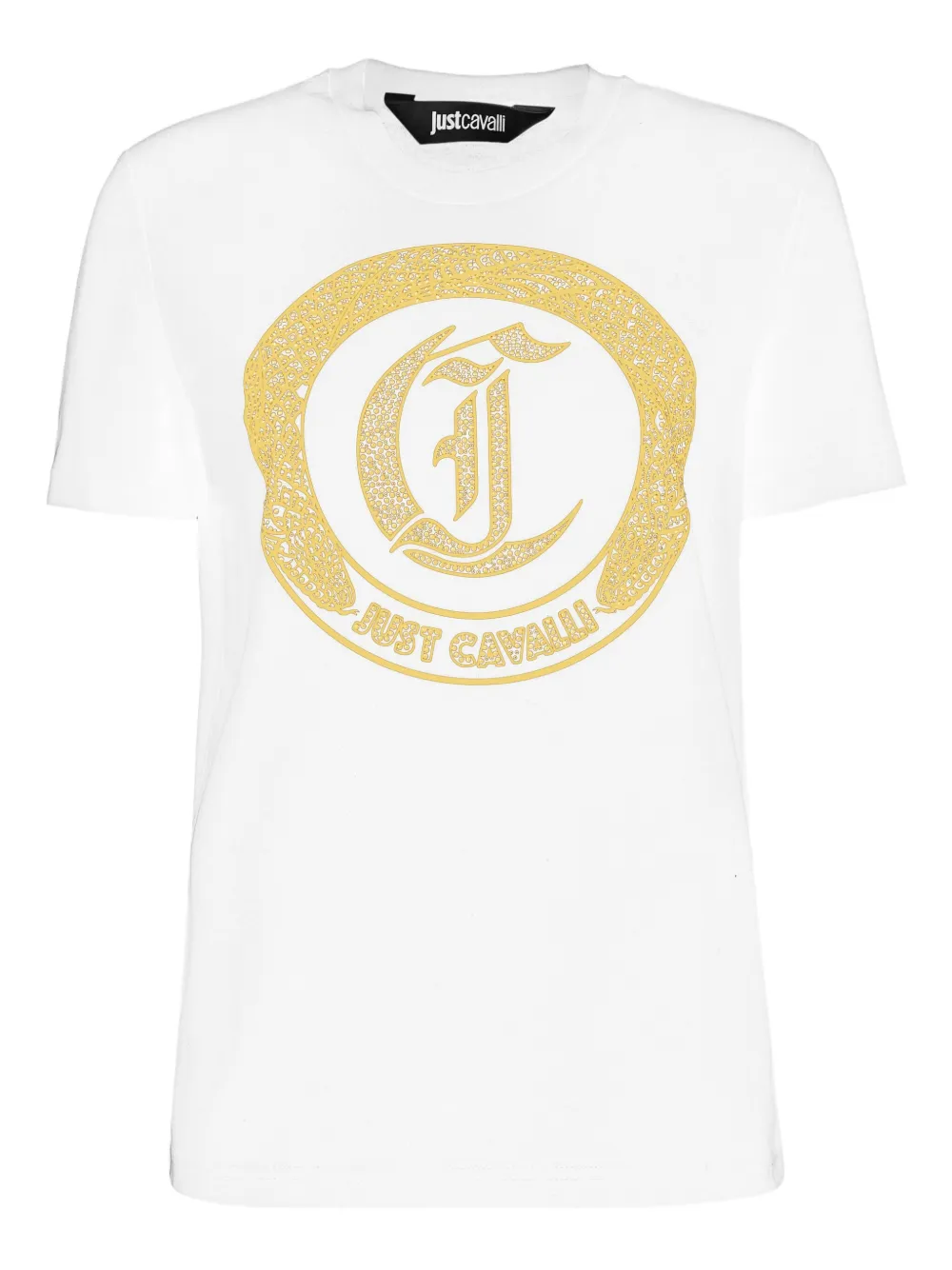 

Футболка с декорированным логотипом Just Cavalli, белый