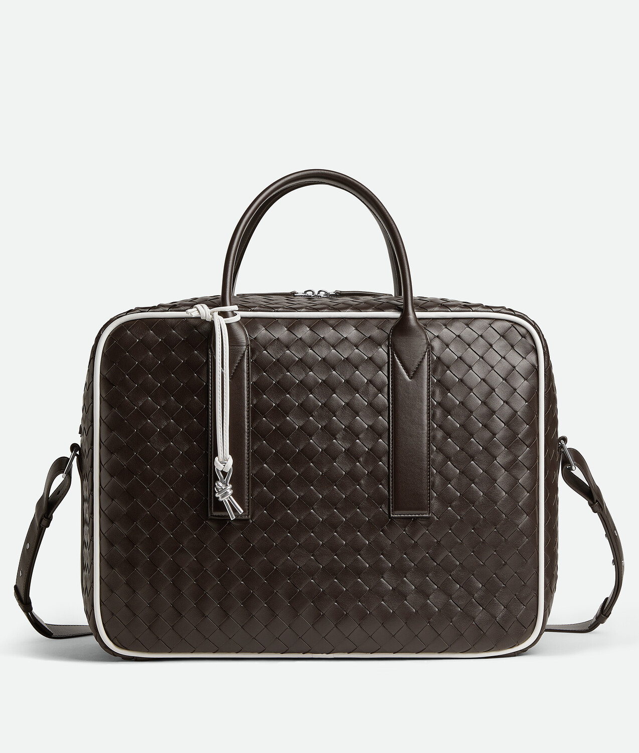 

Getaway weekender BOTTEGA VENETA, белый/сахарная мастика