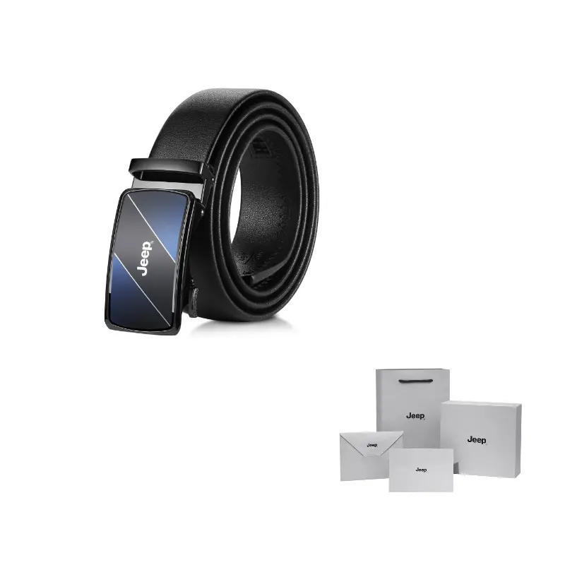 

Ремень мужской из спилка кожи, 35 см Jeep, черный