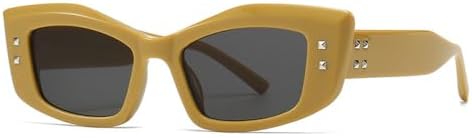 

Солнцезащитные очки в стиле ретро 2027 года для женщин, квадратные солнцезащитные очки с широкими краями, защитные очки для мужчин, очки для водителей MTZJH, C3 Yellow Black