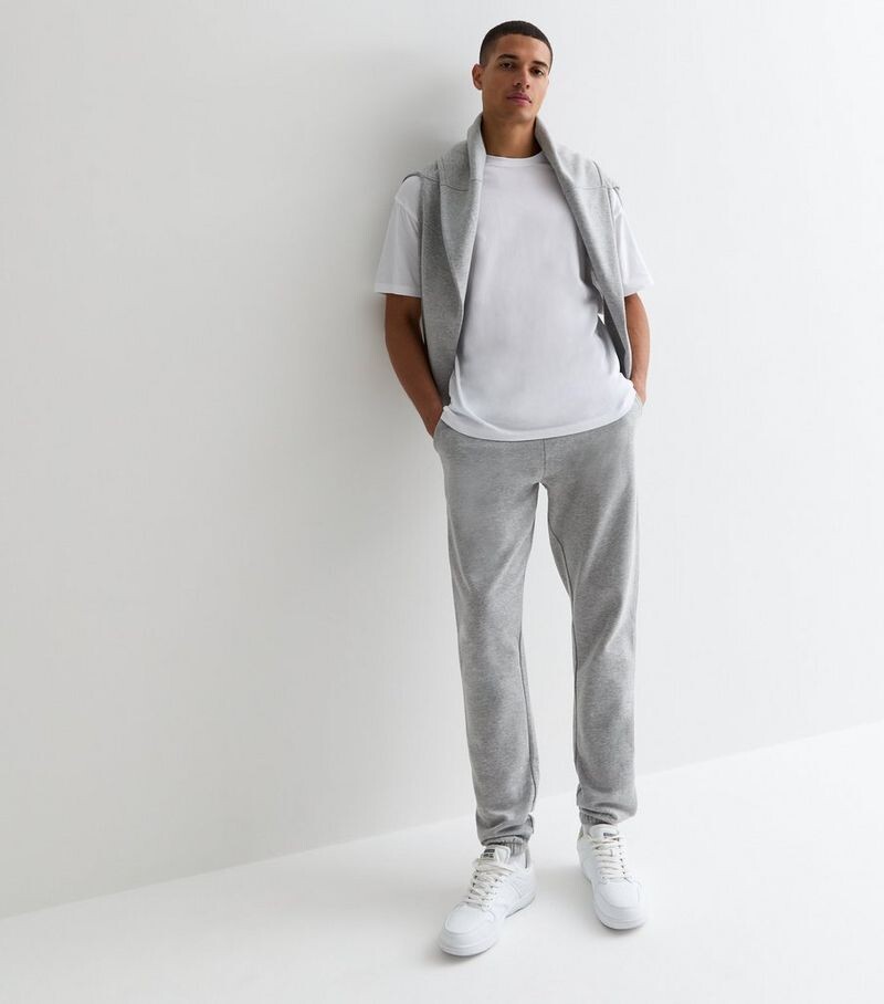 

Джоггеры из джерси стандартного кроя New Look, серый