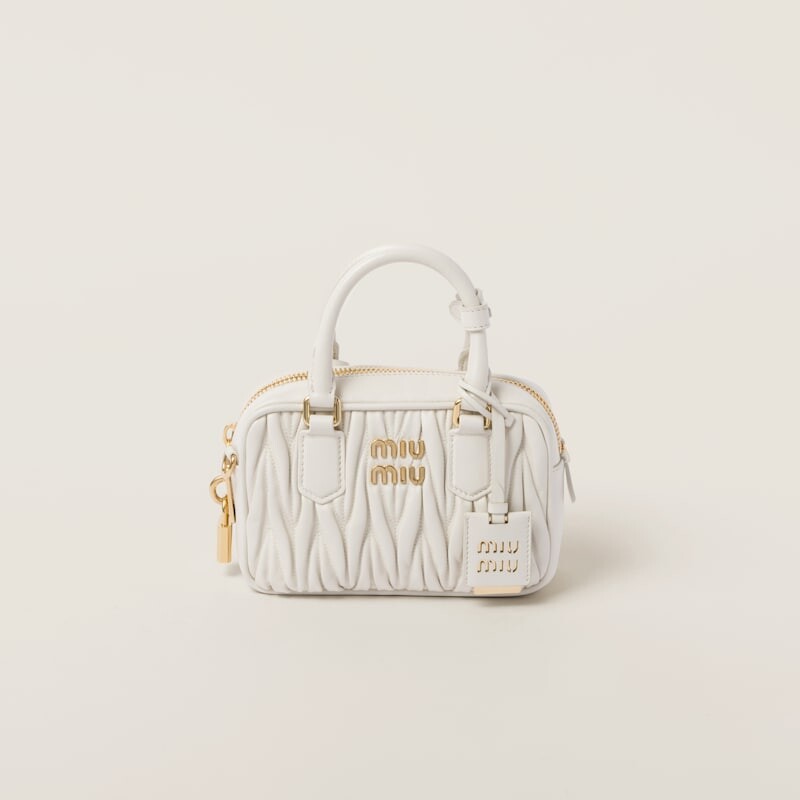 

Сумка Arcadie из стеганой кожи наппа Miu Miu, белый