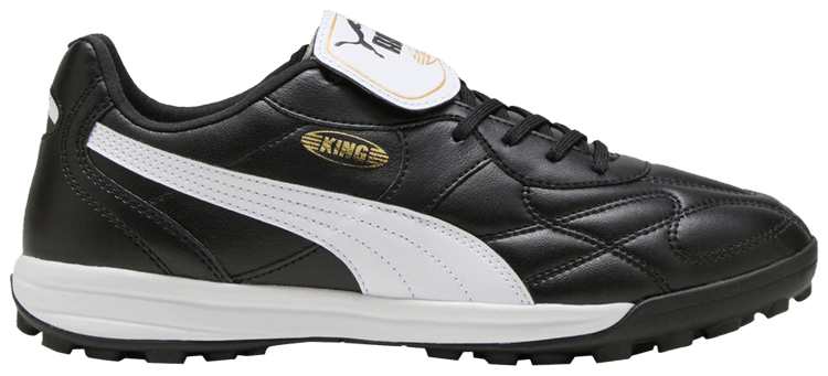 

Кроссовки Puma King Top TT 'Black White', черный