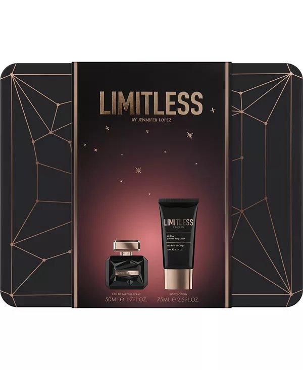 Подарочный набор Limitless 50 мл туалетная вода и 75 мл лосьон для тела 2024 Jennifer Lopez, pink overflow