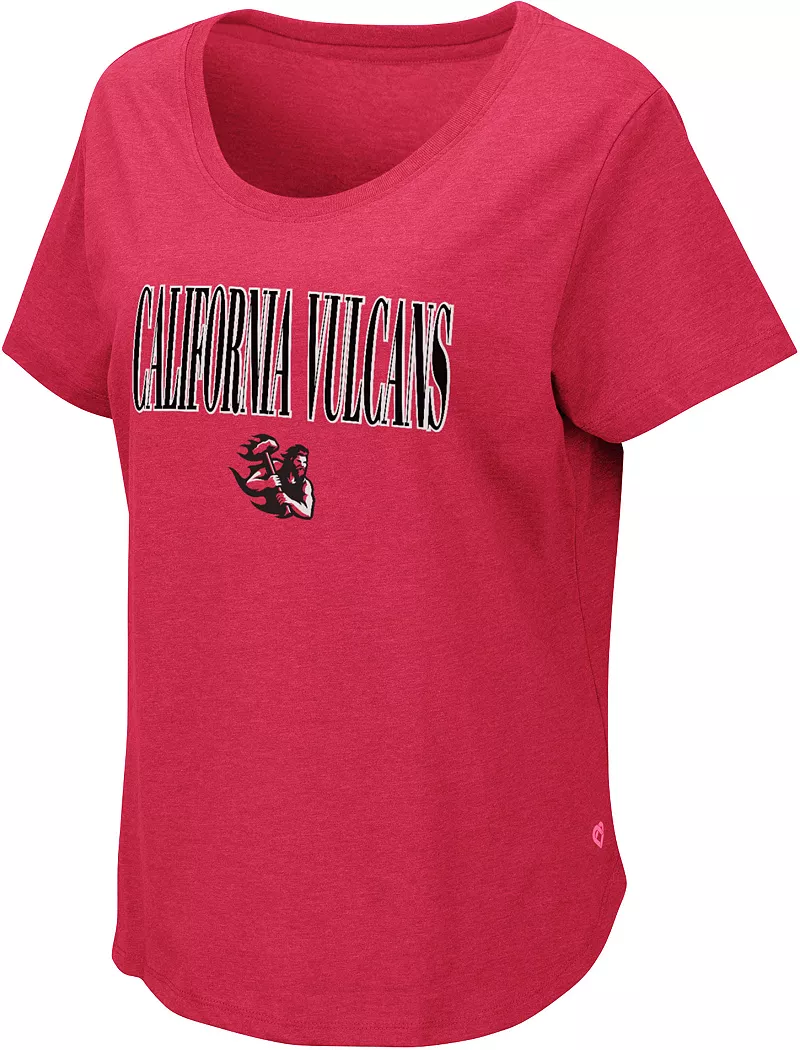 

Женская красная футболка Colosseum California Vulcans