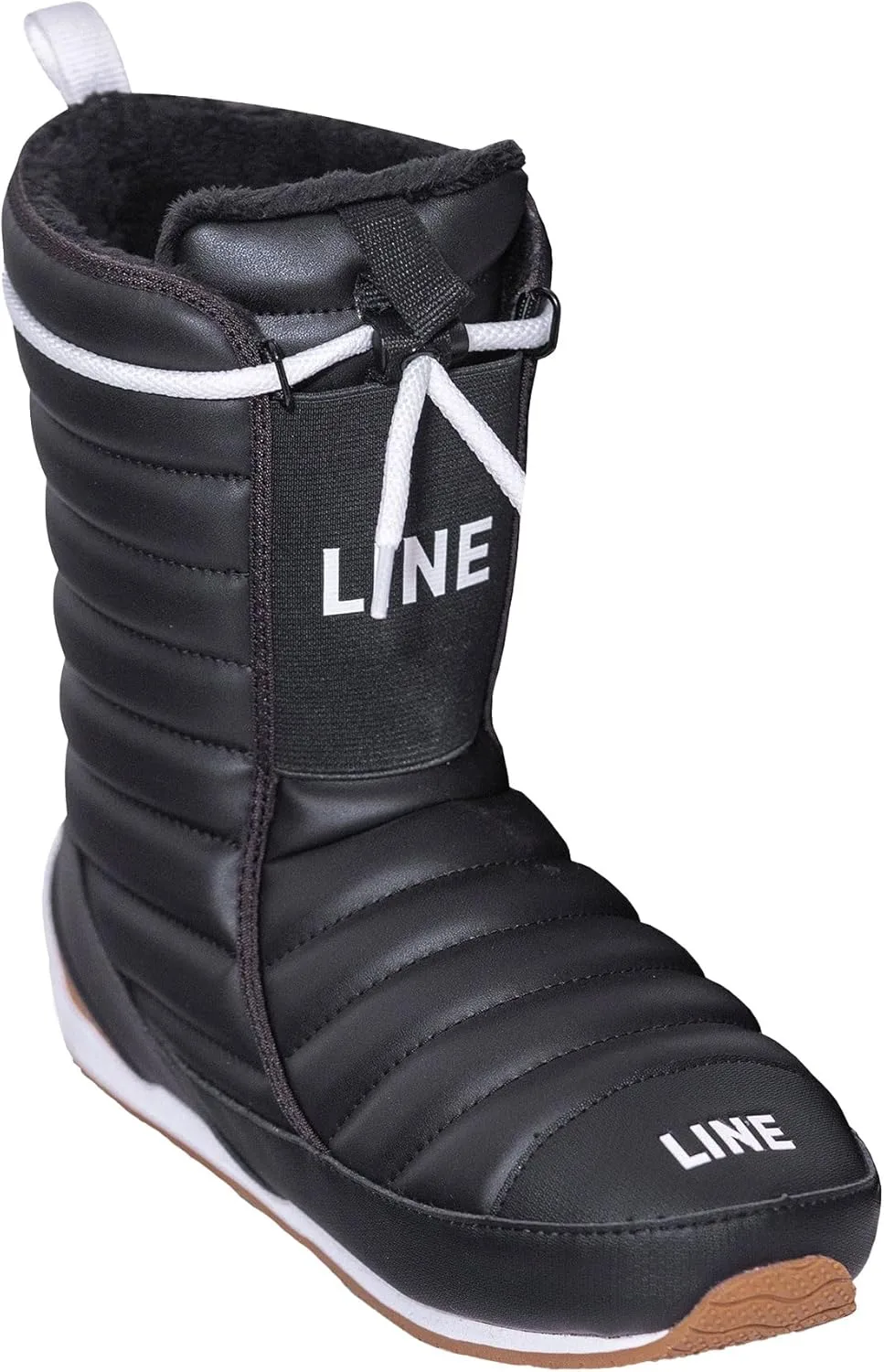 Ботинки LINE унисекс для взрослых Bootie 2.0 | Теплые, водонепроницаемые зимние ботинки для катания на лыжах с литой стальной основой из пеноматериала и системой шнуровки, черный