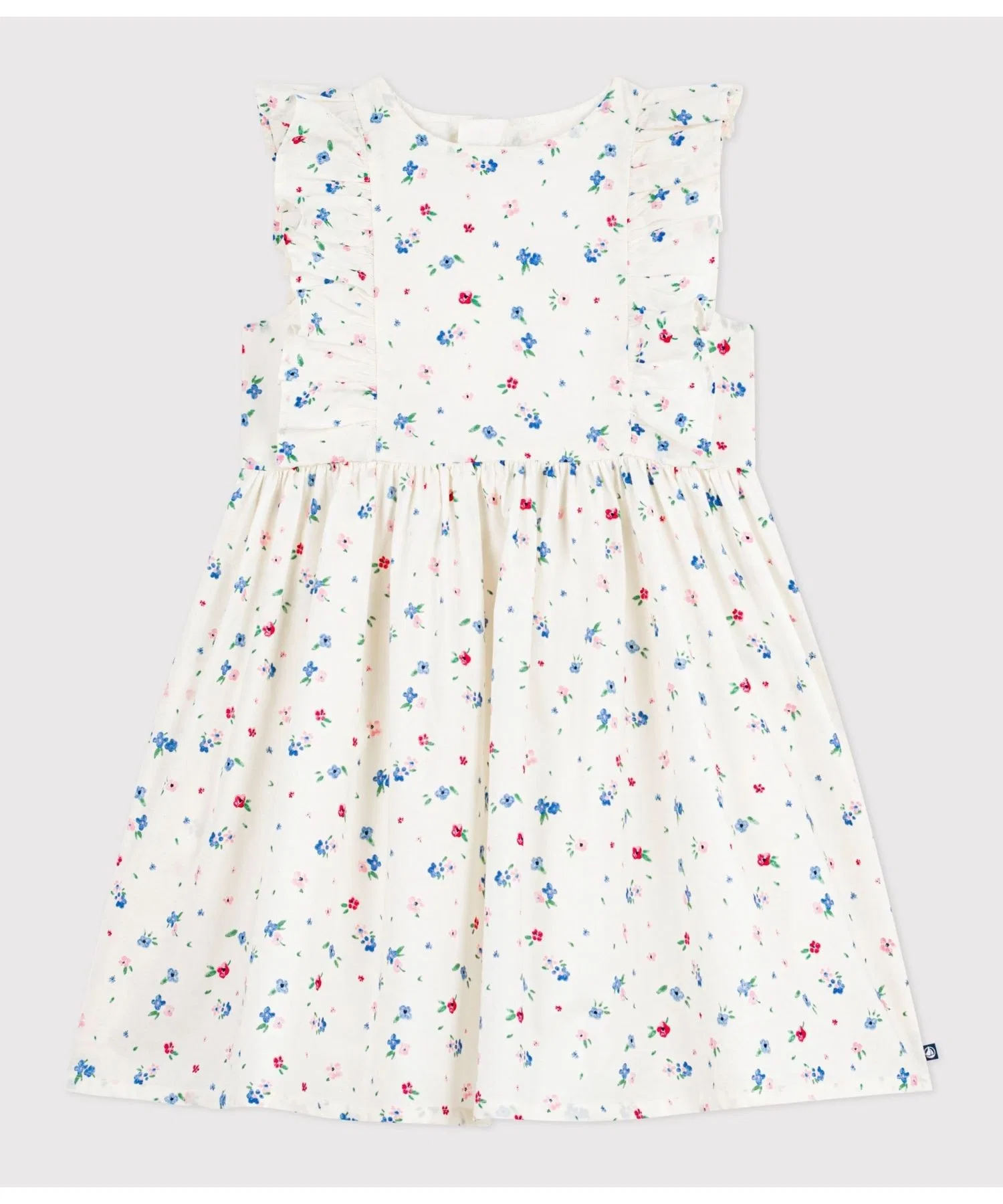 Детское платье PETIT BATEAU с цветочным принтом