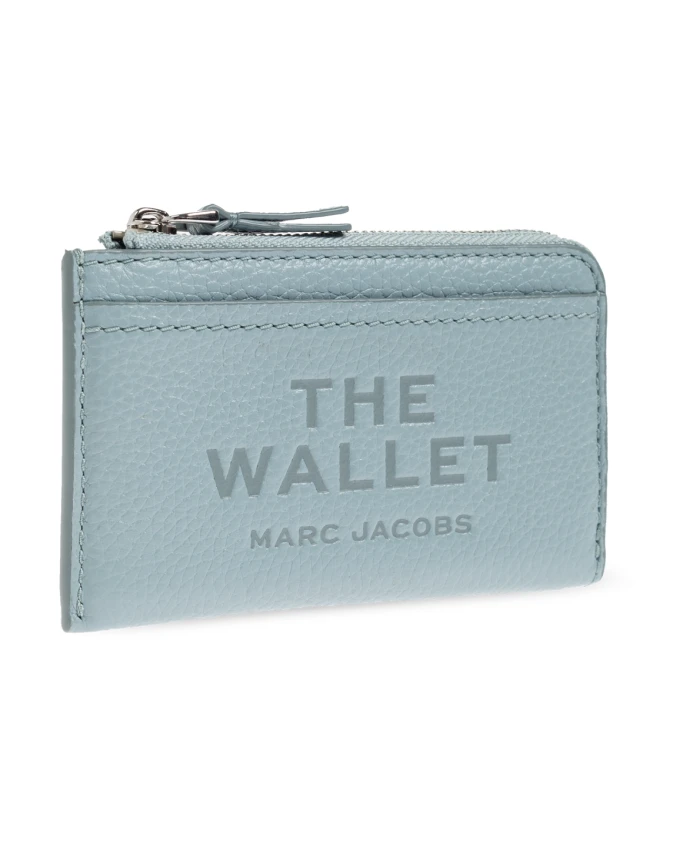 Кожаный многофункциональный кошелек на молнии сверху Marc Jacobs, синий — фото 4