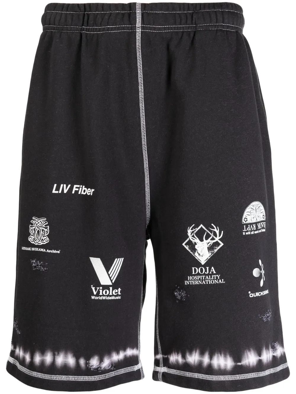 

Шорты с эластичным поясом и графичным принтом Children Of The Discordance, серый