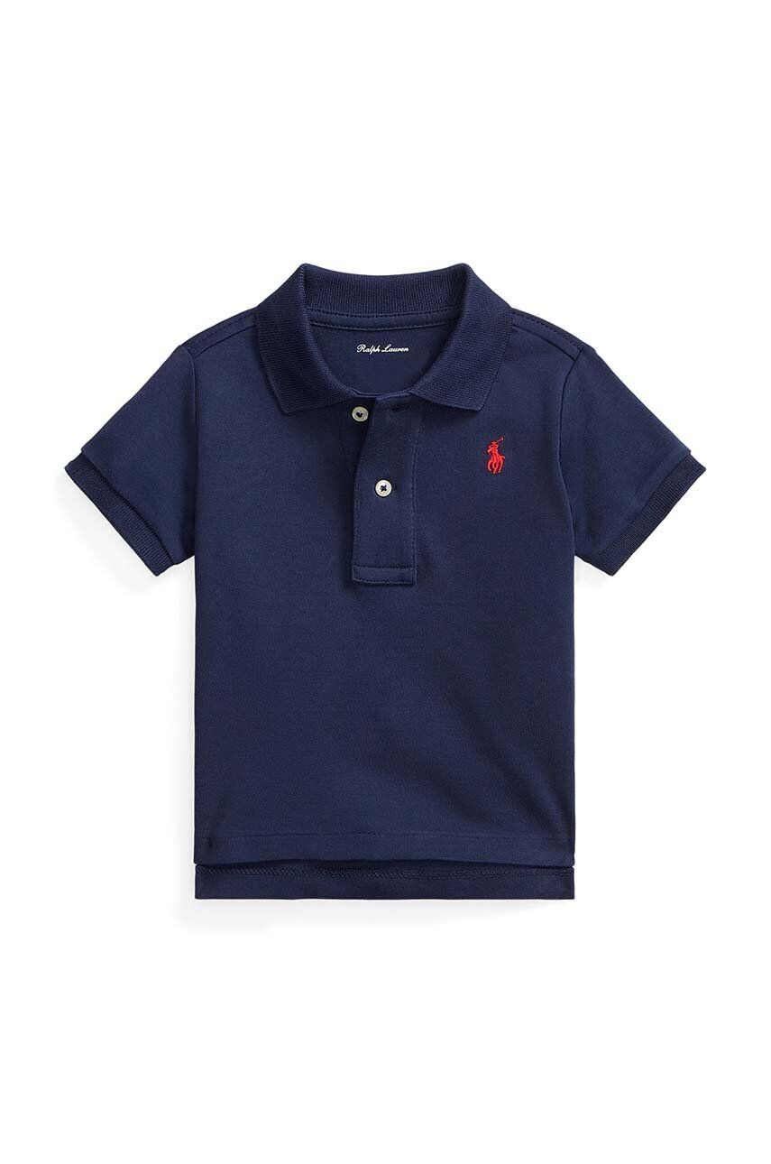 

Детское хлопковое поло Polo Ralph Lauren, темно-синий