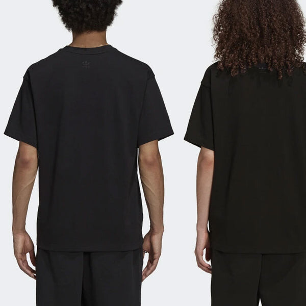 Футболка adidas originals x Pharrell Williams Crossover Solid Color Round Neck Short Sleeve Black T-Shirt, черный — фото 4