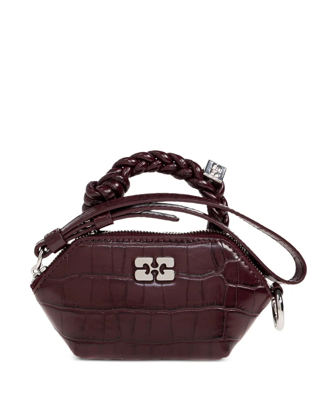 

Мини-сумка с логотипом Ganni, красный