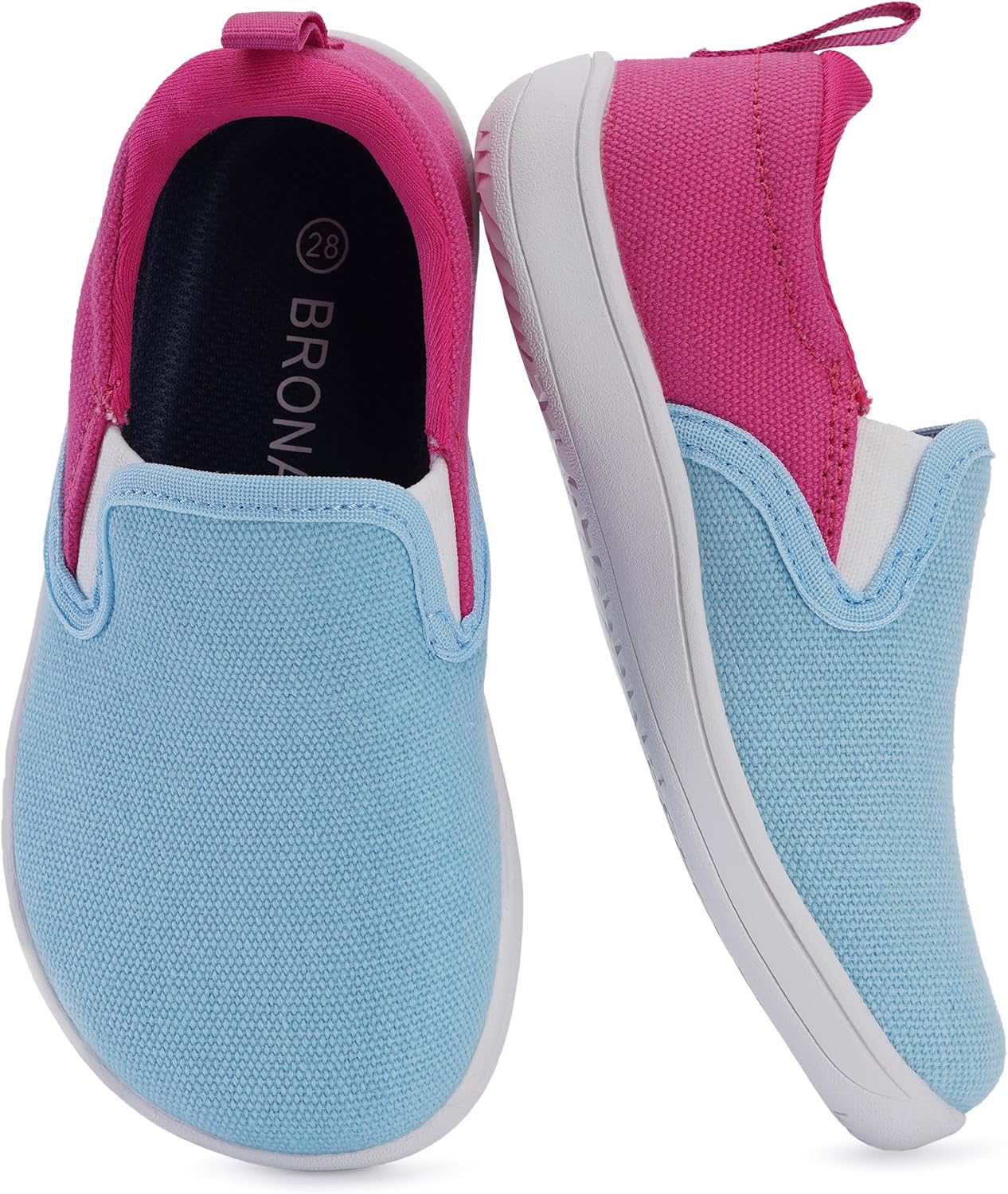 

Детские кроссовки BRONAX X WHITIN с широким носком, синий/розовый