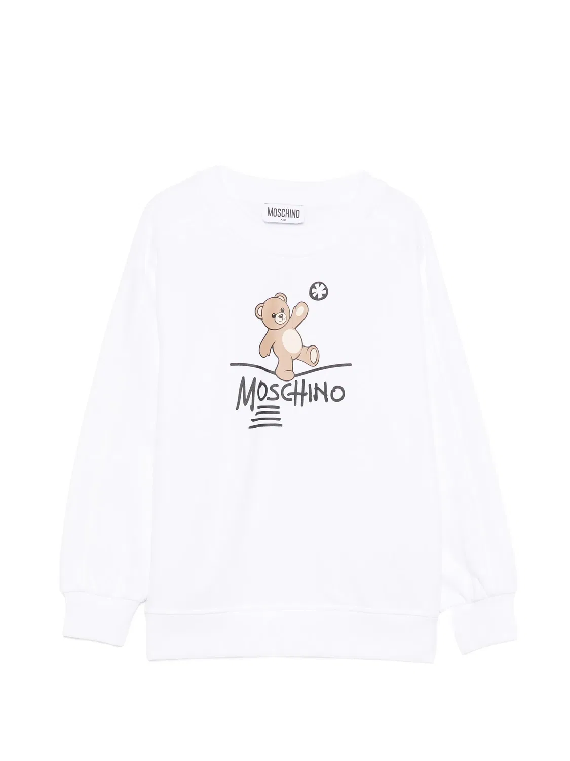 Свитшот Teddy Bear с логотипом Moschino, белый