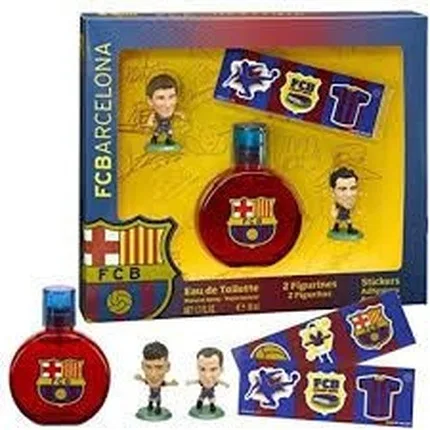 Детский набор парфюмерии с 2 фигурками и наклейками 50 мл FC BARCELONA