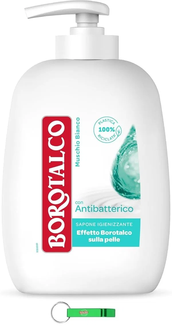 Жидкое мыло Borotalco Muschio Bianco, 12 x 250 мл, бренд Beni Culinari