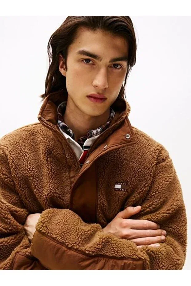 Мужское куртка-бомбер с капюшоном Teddy Tommy Hilfiger, Brown — фото 4