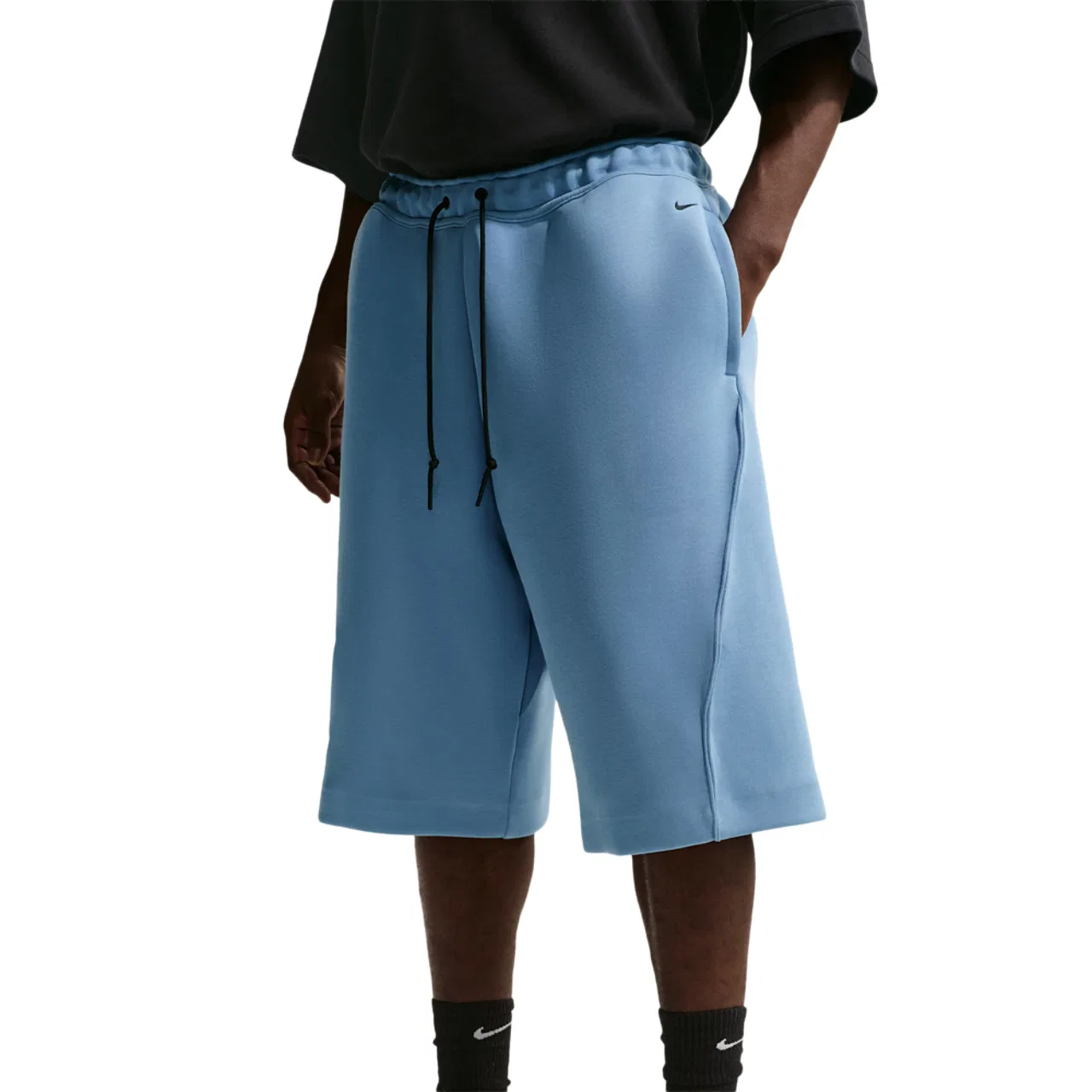 Мужские шорты Tech Fleece Nike, цвет Work Blue/Black