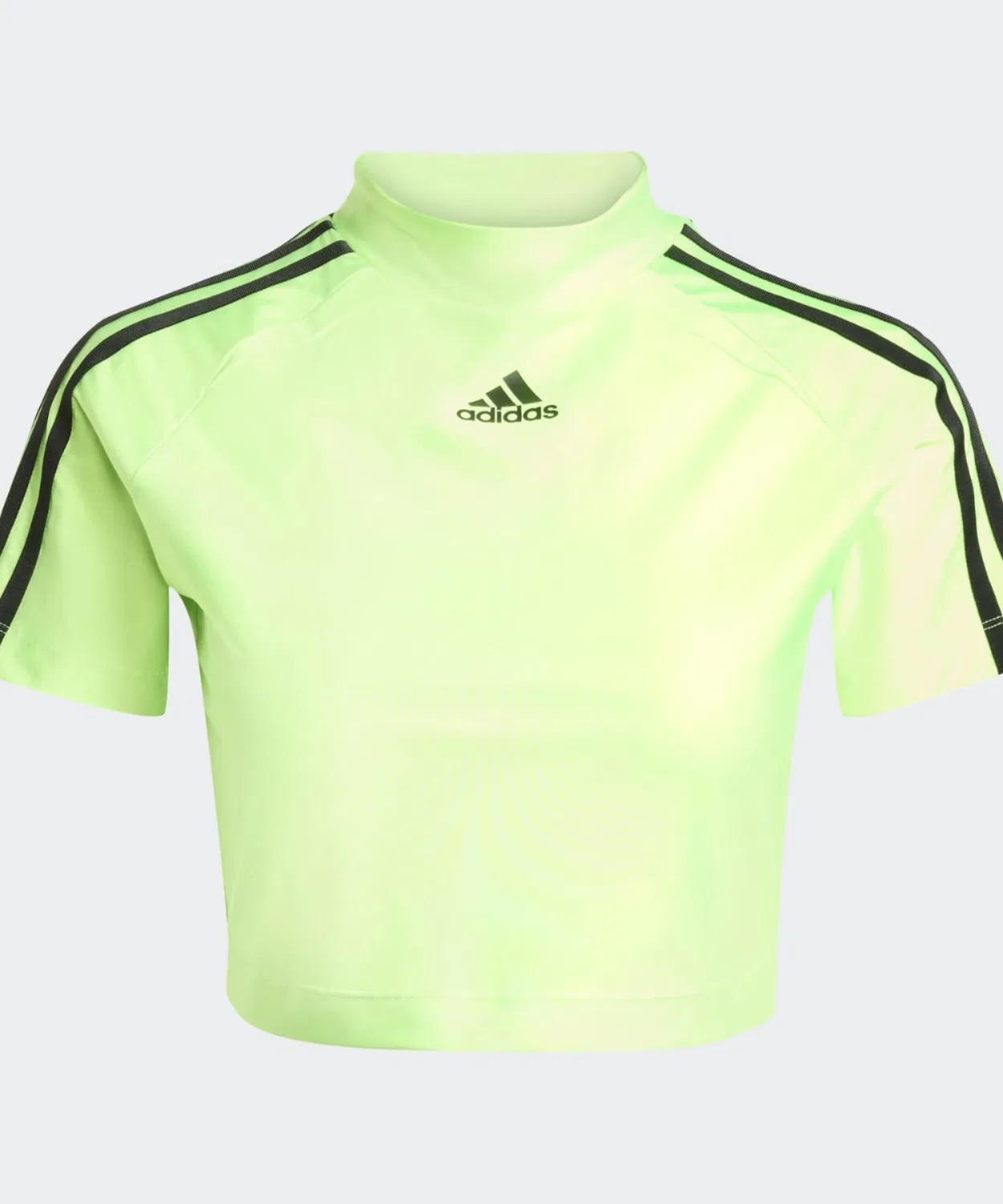Женская футболка с высоким воротником и укороченной длиной Team Geist Adidas, Green — фото 4