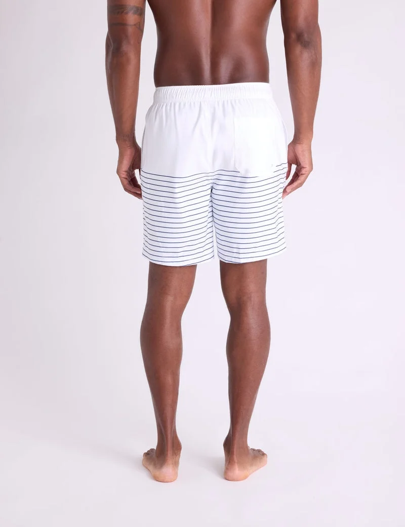 Мужские шорты для плавания U.S. Polo Assn. 7" Pin Stripe, белый — фото 2