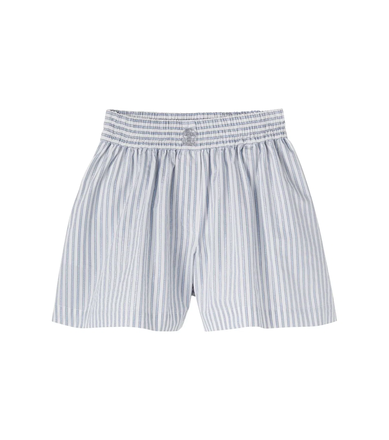 Шорты хлопковые Brunello Cucinelli Kids, голубой