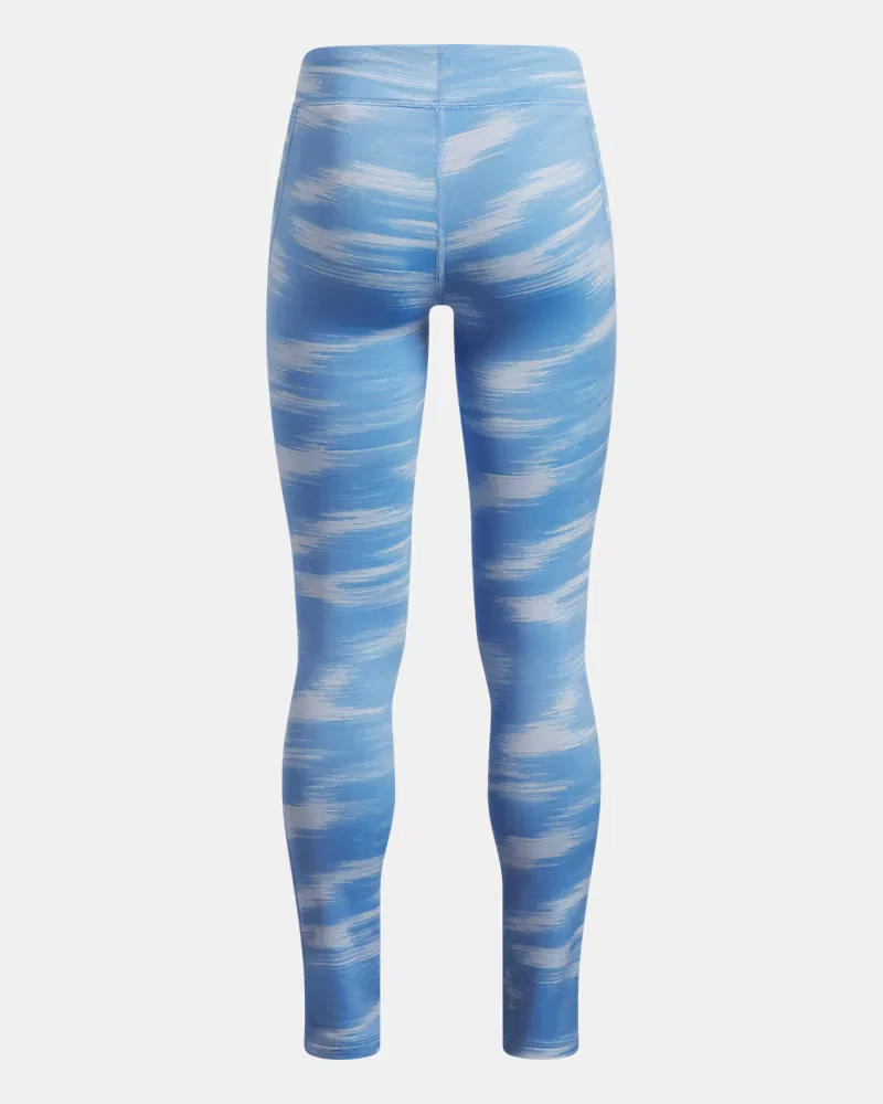 Леггинсы утепленные 63,5 см UA Cold Weather Printed UnderArmour, Horizon Blue/White — фото 2