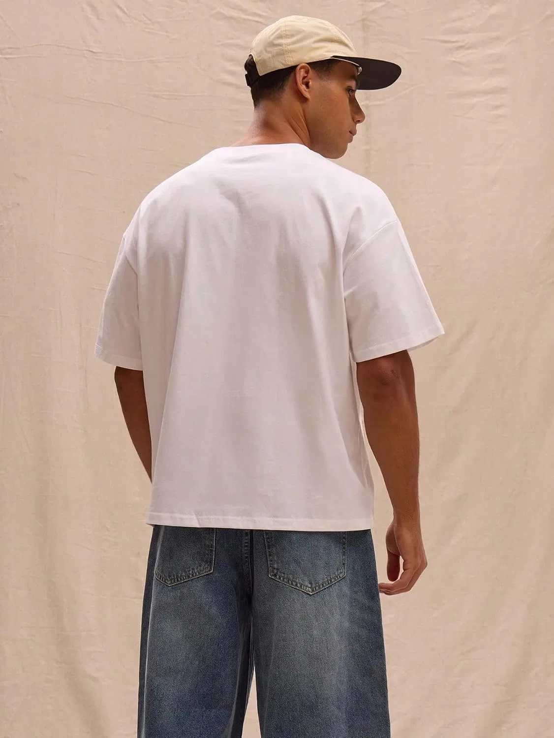 Мужская футболка свободного кроя Short Sleeve, White — фото 3