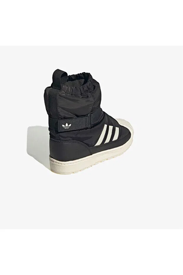 Детские ботинки для девочек на плоской подошве Superstar 360 kids Adidas, Black — фото 3