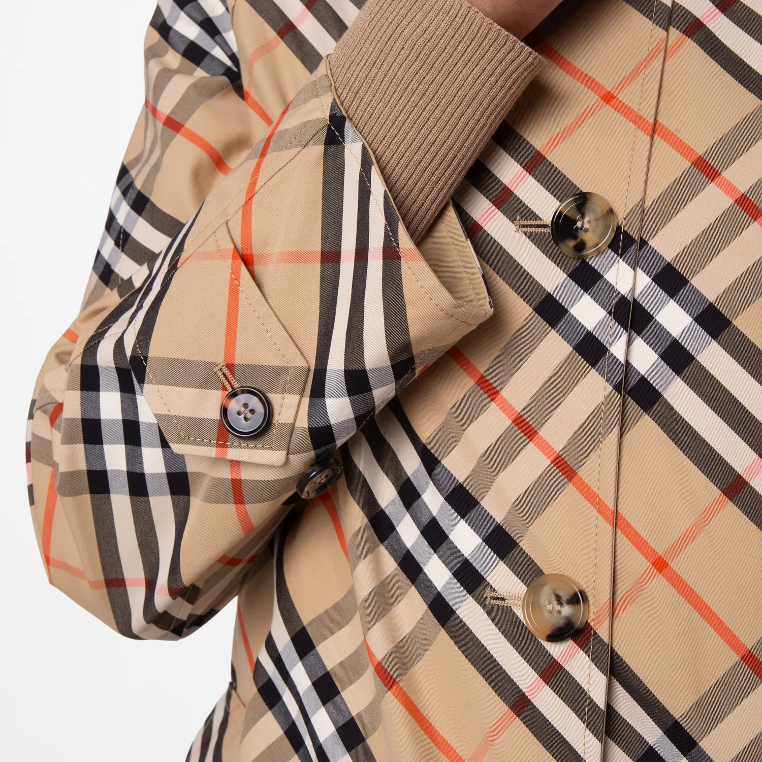 Пальто-автопальто из габардина Burberry Reversible Gabardine Car Coat, Flax — фото 2