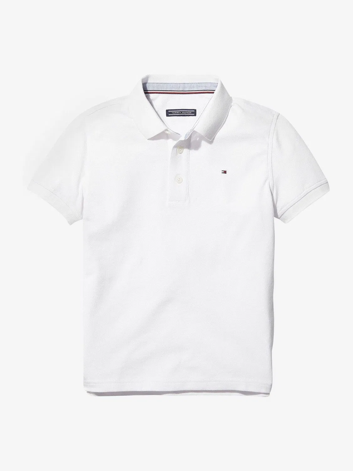 Поло, хлопок Tommy Hilfiger, Off White — фото 4