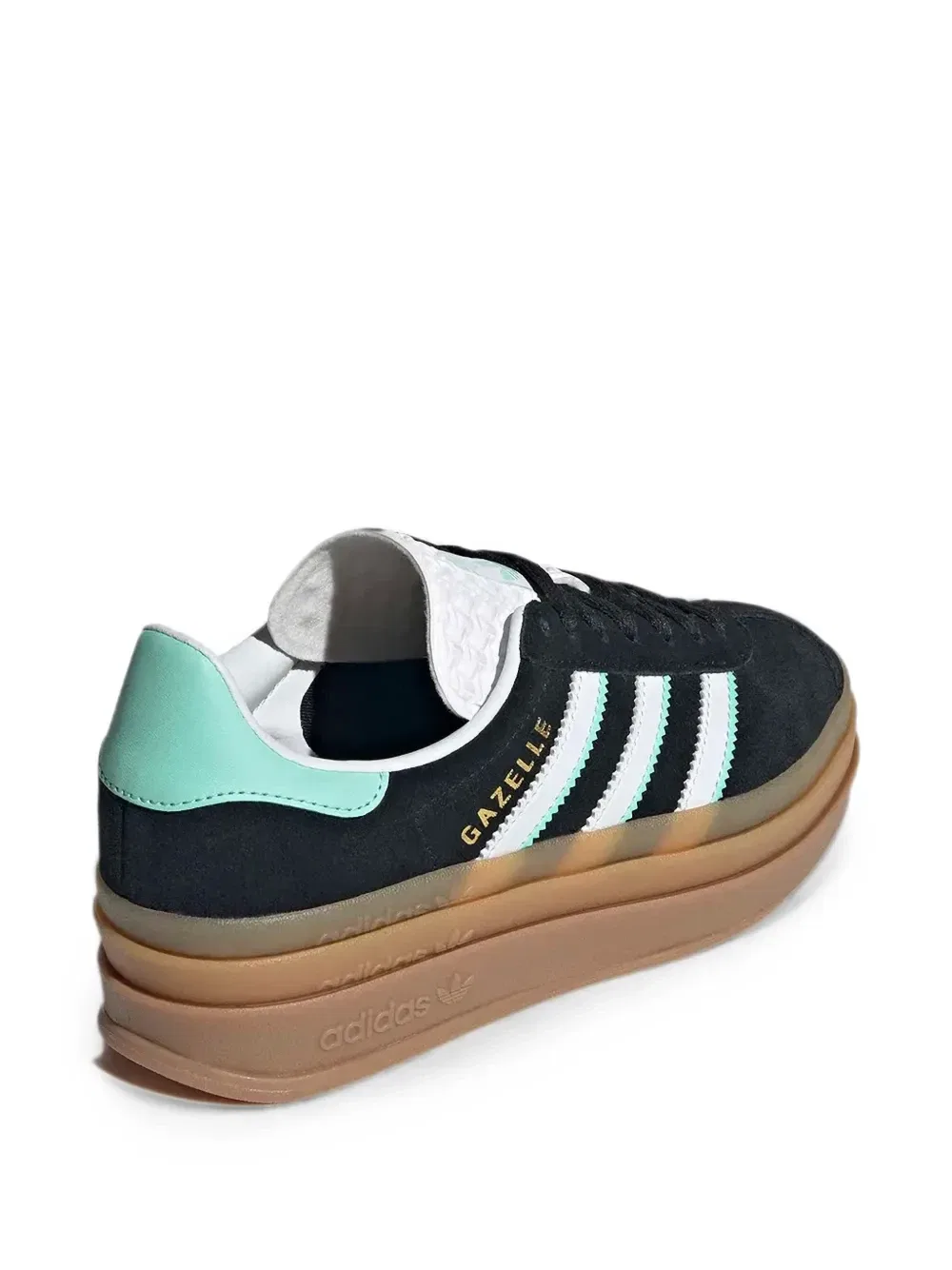 Газель Смелые кроссовки на платформе Adidas Kids, черный — фото 2