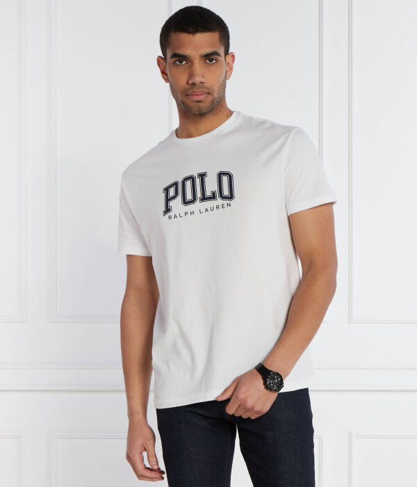 Футболка мужская Polo Ralph Lauren с надписью, белый — фото 3