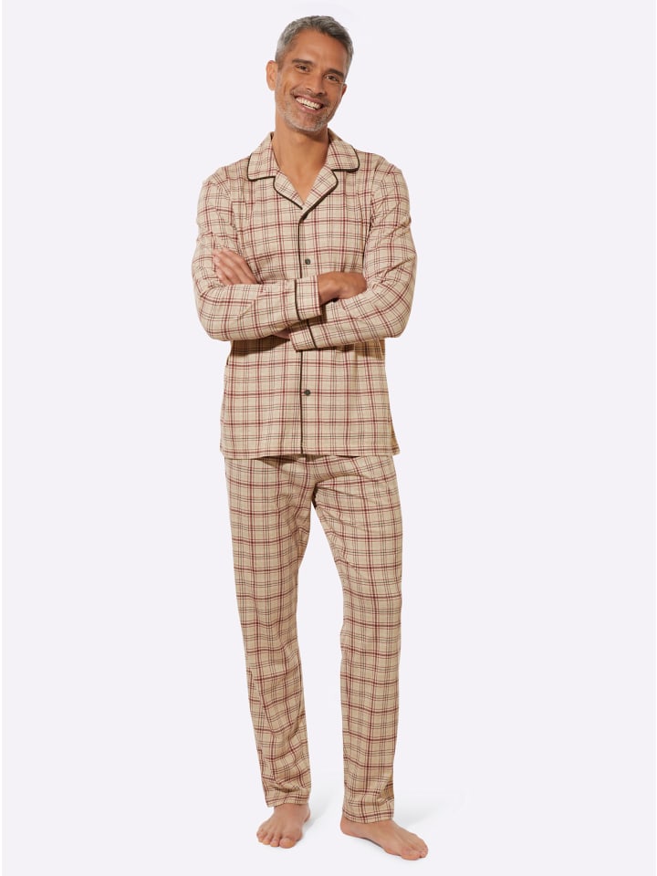 

Sieh an! Пижама в бежевую клетку