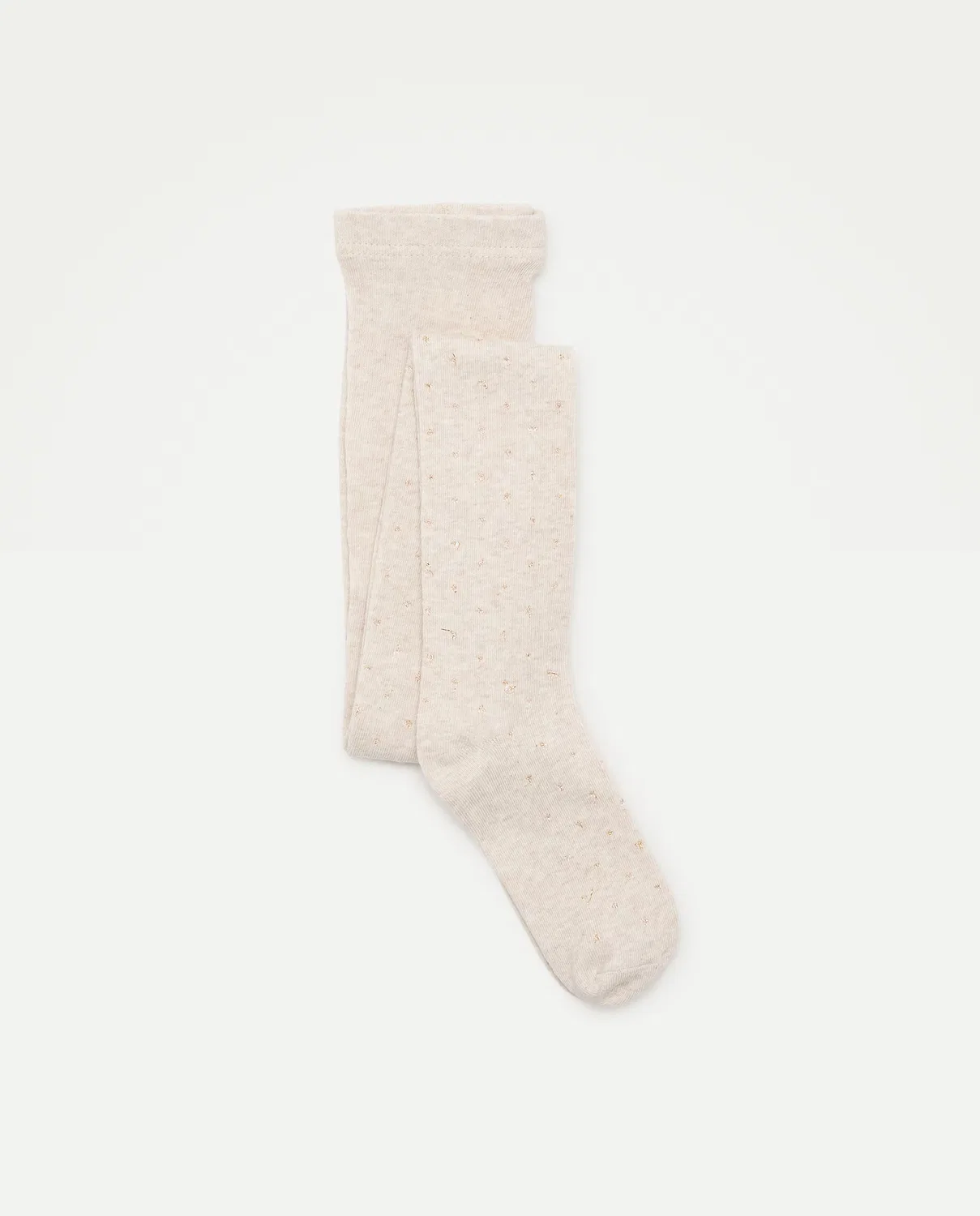 Детские колготки однотонный, Lurex, Cotton Juice, бежевый