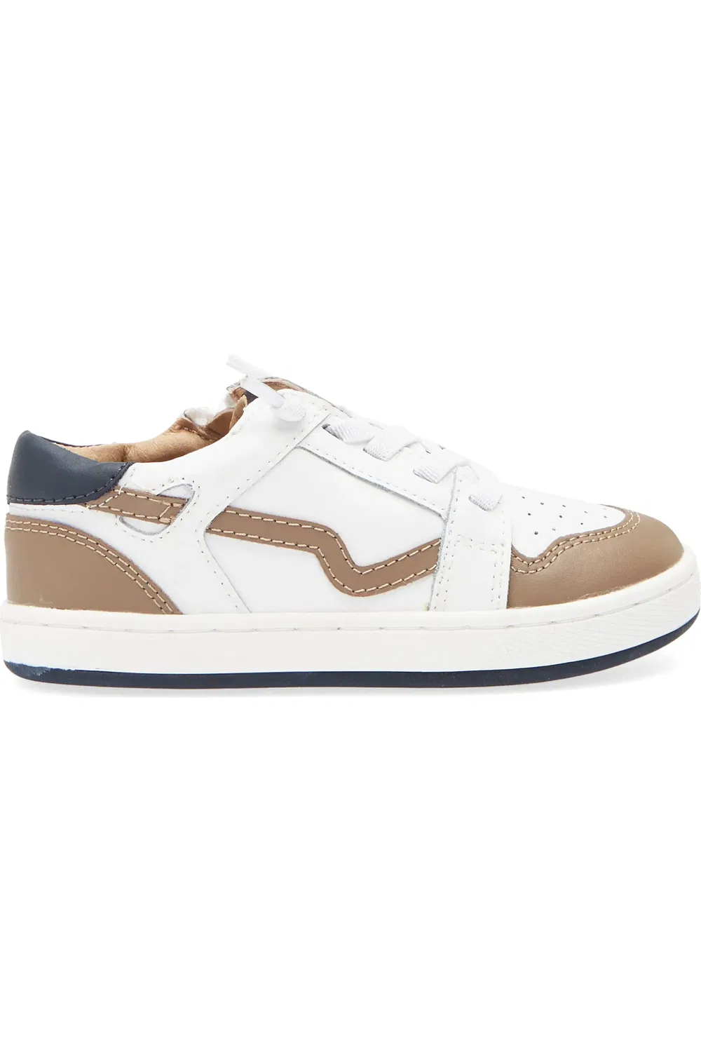 Кроссовки детские на молнии Field Runner OLD SOLES, Snow/Taupe/Navy — фото 3